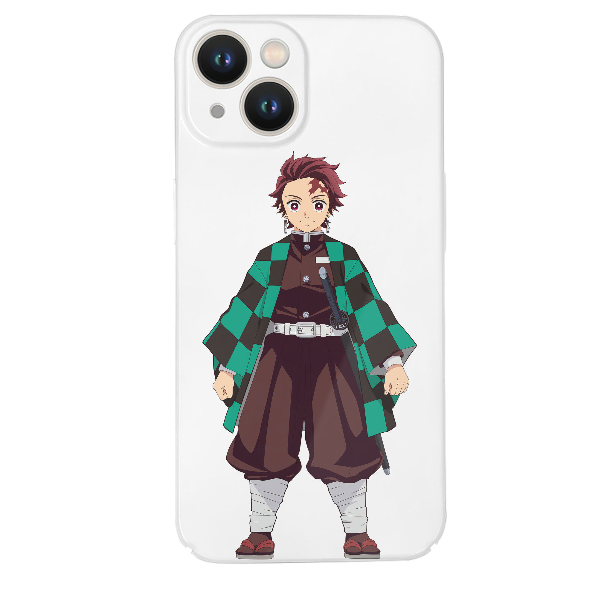 （画像用） 鬼滅の刃 竈門 炭治郎／かまど たんじろう Kamado Tanjirou 【iPhone 14シリーズ対応】ハードケース